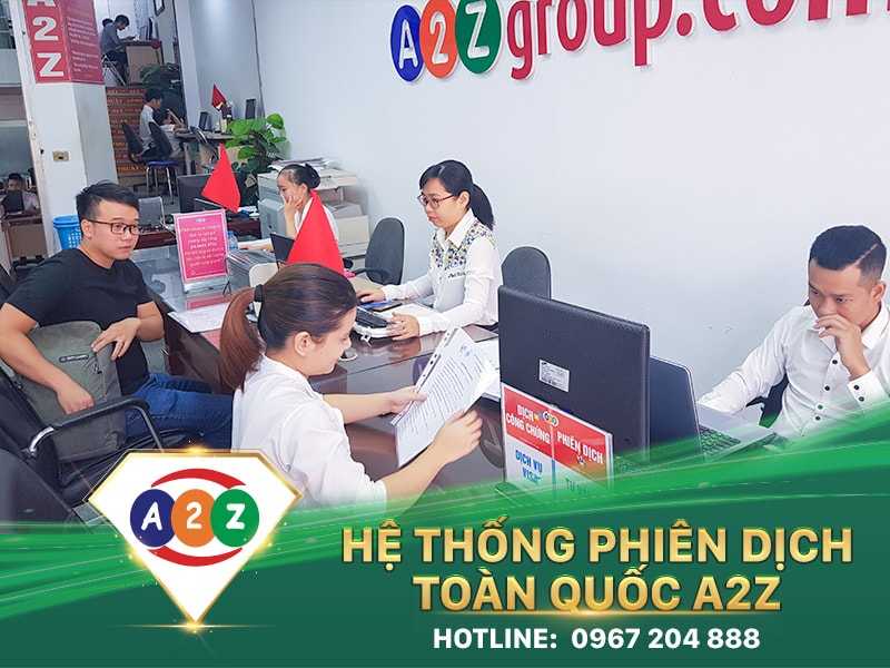 Khách hàng sử dụng dịch vụ phiên dịch phiên dịch tại văn phòng phiên dịch a2z Bắc Ninh